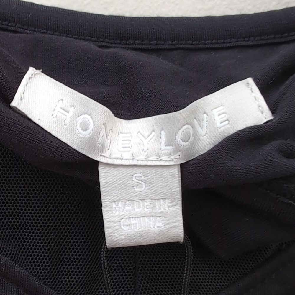 NWOT Honeylove Black Mesh-Trim Chemise Slip/Nighty, Small. - Picture 7 of 8
